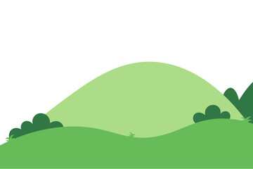 Green Landscape Element Hills