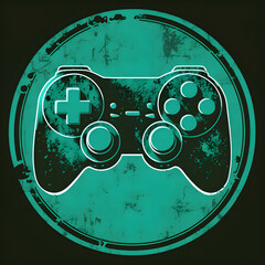 Fototapeta premium Grunge Gaming Controller Design