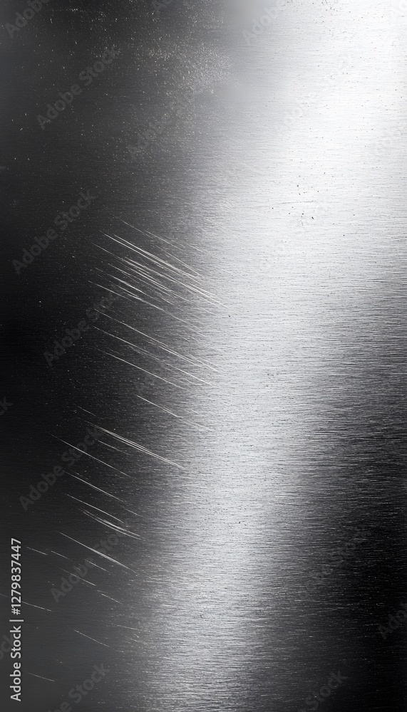 Aufkleber scratched surface with bright highlight and linear scratch marks