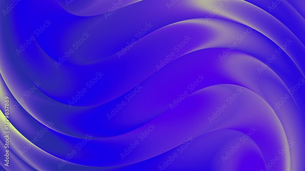 Poster abstract blue wave with hints of violet: bold background design