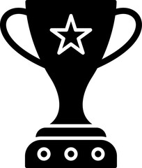 Champion trophy cup icon. trophy cup award icon in flat style. Vector illustration.