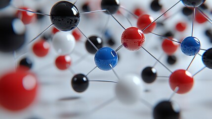 Abstract network connection spheres