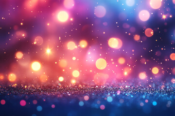 Colorful Bokeh Lights Create a Dreamy Atmosphere for Celebrations