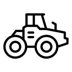 tractor isolated on white background