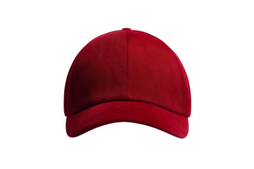 Red hat with a red band, isolated