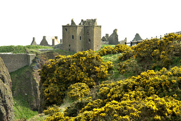 Dunnottar Castle located on the coast of Scotland, about 2 miles south of Stonehaven in Aberdeenshire.