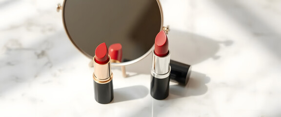 Applying bold lipstick for glamorous looks beauty studio makeup tutorial bright lighting close-up self-expression