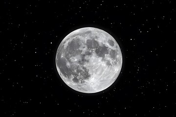 Fototapeta premium a bright full moon in the sky, Generative AI