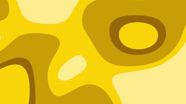 Abstract yellow pattern suitable for backgrounds, textiles, print designs, and social media graphics with a modern aesthetic. animation