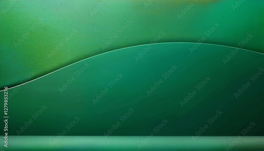 Poster A minimalist green abstract background featuring soft curves and gradients, creating a serene and modern aesthetic.