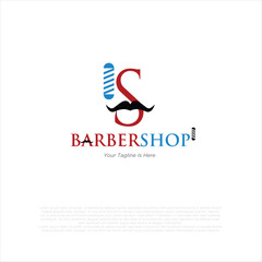 Letter s Barbershop Logo, suitable for any business related to barbershop with L initial
