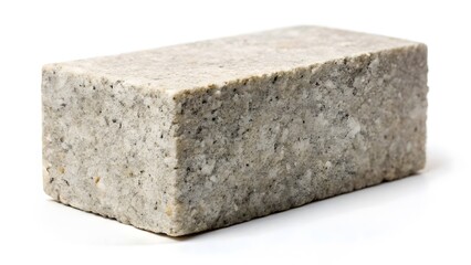 Single Gray Concrete Brick Block