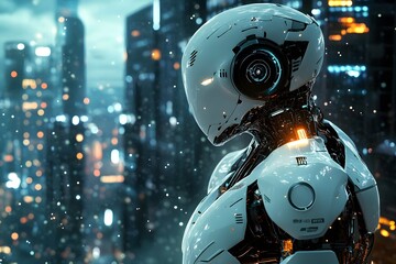 Fototapeta premium Artificial intelligence in life, Generative AI