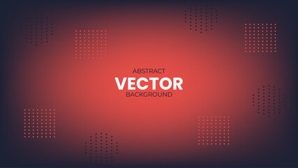 Abstract Vector Background with Geometric Shapes in Warm Colors