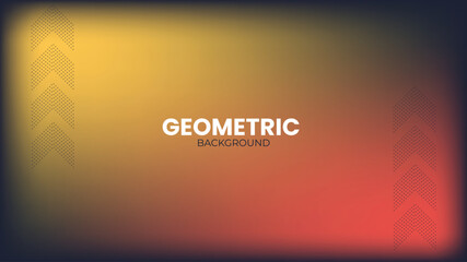 Abstract Vector Background with Geometric Shapes in Warm Colors