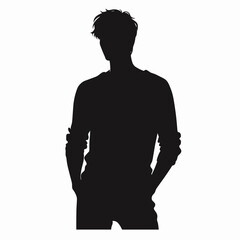 Man Standing Casually, Contemplative Moment