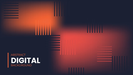 Abstract Vector Background with Geometric Shapes in Warm Colors