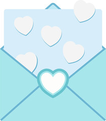 Happy white day design concept with love letter.