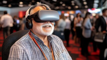 Senior VR experience at convention