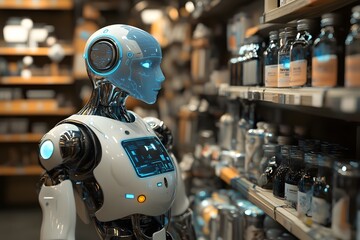 Fototapeta premium Artificial intelligence in life, Generative AI