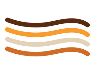 Abstract Lines Parallel Wavy Minimalist Pattern