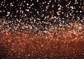 Shimmering Rose Gold Glitter Background with Soft Bokeh Effect for Stylish and Elegant Designs in Fine Arts, Fashion, and Decorative Projects