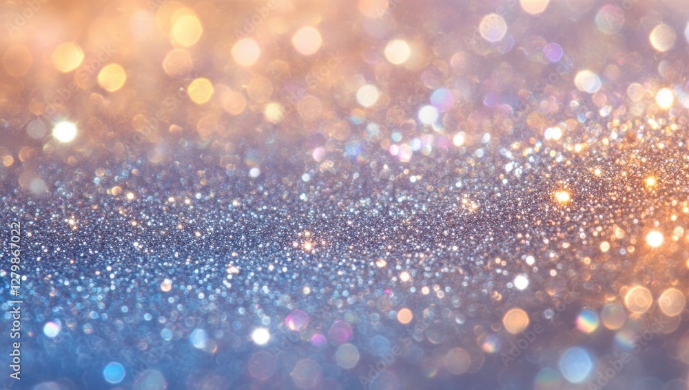 Poster soft and subtle bokeh background with sparkling lights in warm tones and gentle gradients for creati