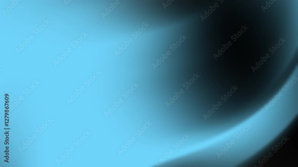 Poster abstract swirling blue and black gradient background design for digital art and website