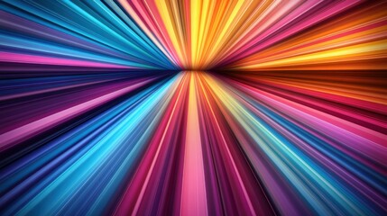 Fototapeta premium A vibrant burst of colors radiating outward, creating a dynamic and energetic visual effect.