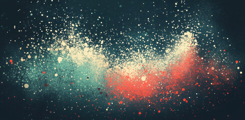 Obraz premium Abstract grainy gradient with dark blue and red tones, creating vibrant and dynamic visual effect. interplay of colors evokes sense of depth and movement