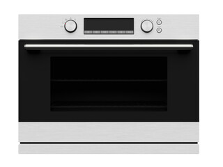 Obraz premium Modern Stainless Steel Built-in Oven isolated on white