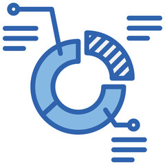 Sector Blue White Icon