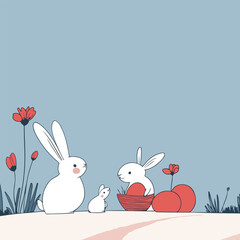 Springtime Bunny Gathering