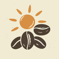 Coffee Beans and Sun