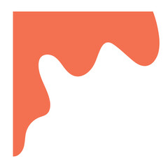 Abstract Border Wavy Artistic Fluid Flow