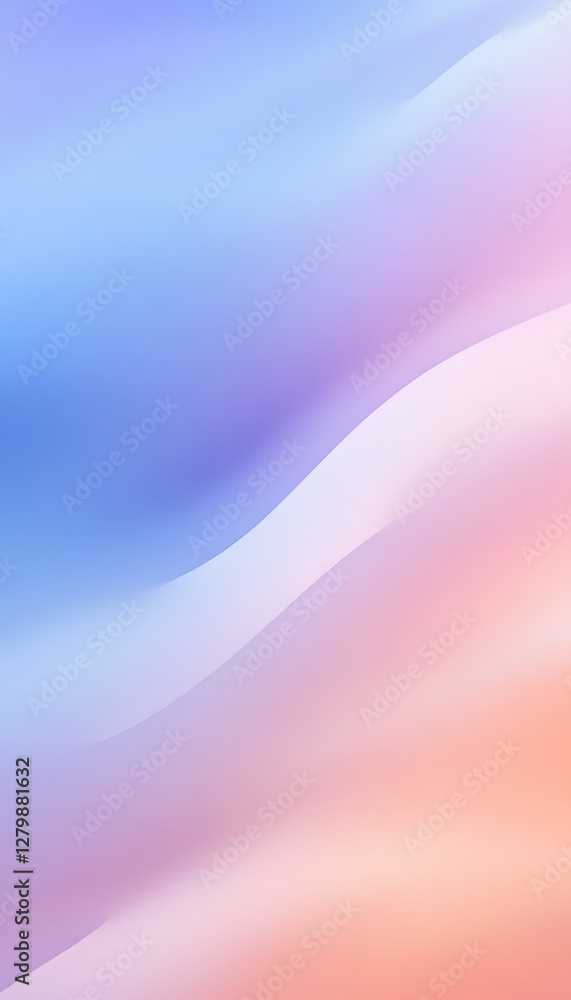 Poster a smooth gradient background shows various colors and wave like shapes