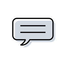 Fototapeta premium chat bubble icon
