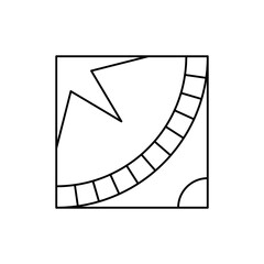 black and white geometric tile