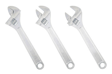set wrench adjustable isolated on a white background. spanner tool for repair	