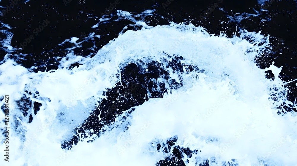 Poster powerful splash of dynamic water movement creating an abstract and energetic aquatic backdrop with f