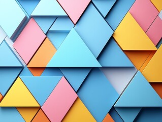 Colorful geometric shapes background