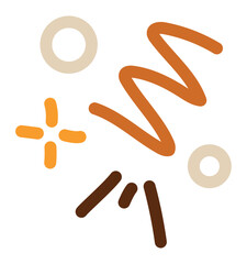 Abstract Lines Doodle Geometric Artistic Design