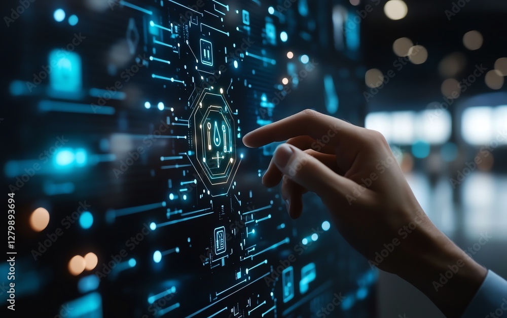 Poster generative artificial intelligence in business