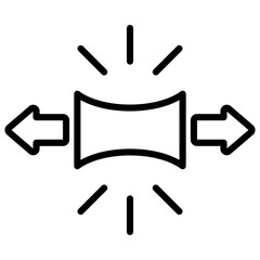 Tension Outline Icon