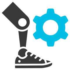 Prosthetic Glyph Blue Grey Icon