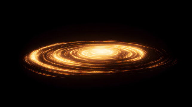 Abstract swirling galaxy or nebula with a bright, glowing core.