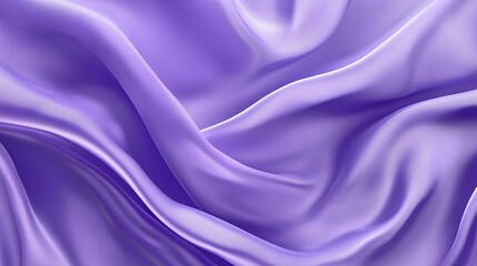 Obraz premium Lavender Silk Fabric Draped Softly Showing Gentle Curves