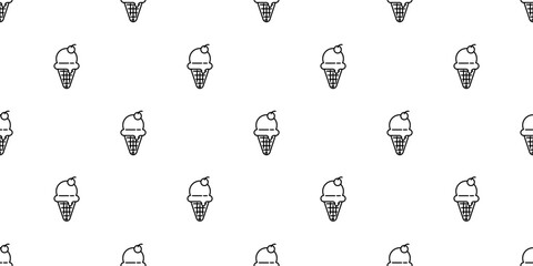 ice cream pattern drawing artline
