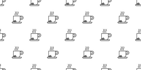 coffee cup pattern drawing artline