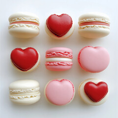 Obraz premium makrone, dessert, essen, franzosen, kuchen, süss, bunt, biscuits, pink, cookie, brotzeit, weiß, köstlich, isoliert, farbe, fra, backwaren, traditionell, gelb, sortiment, cookie, konfekt